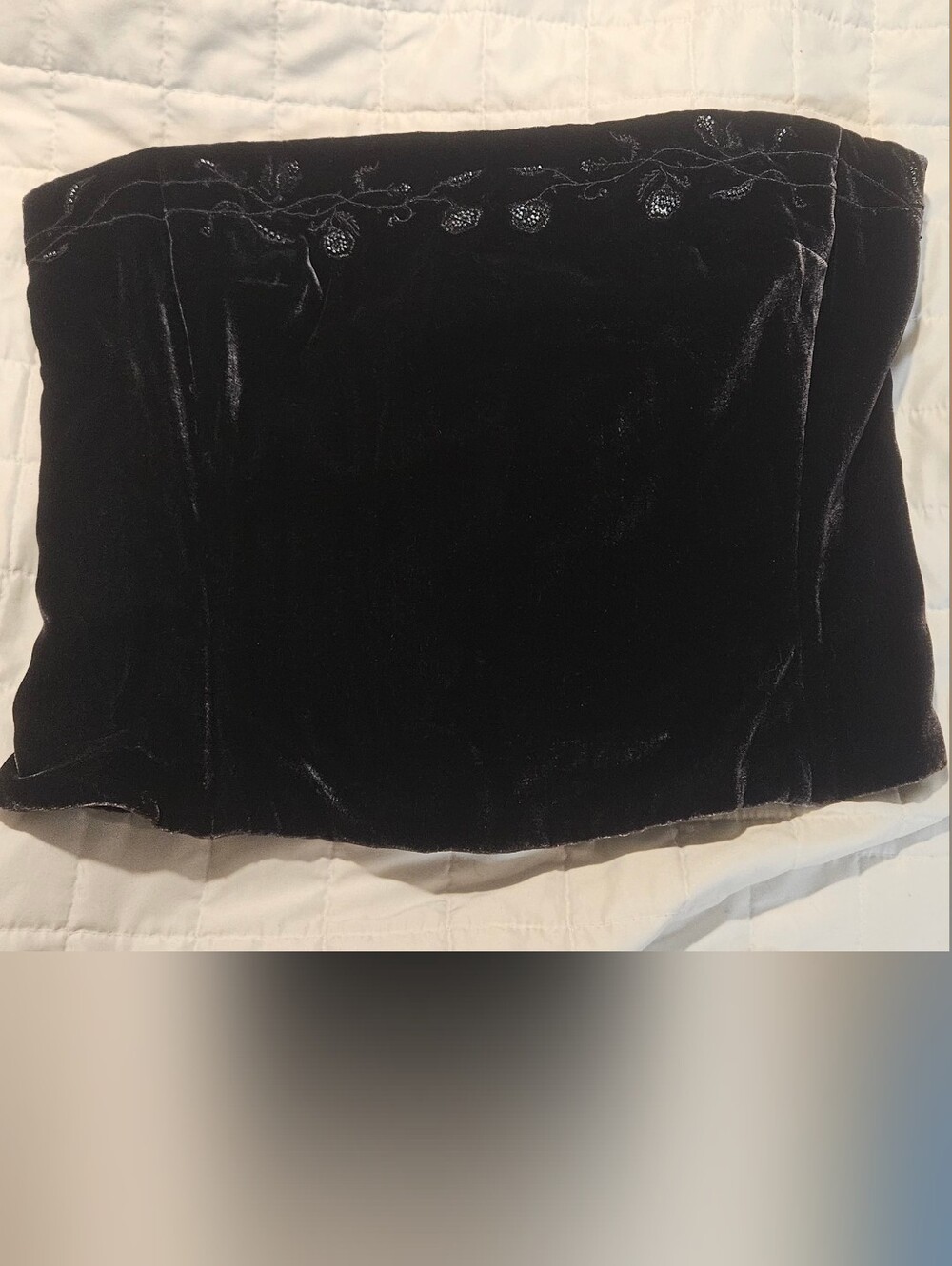 Vintage silk, Velvet embroidered Top